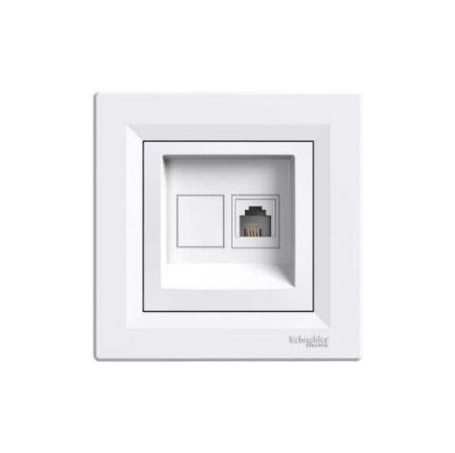 Телефонна розетка RJ11 Asfora (білий)