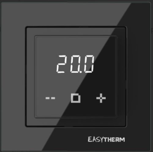 ET-45 терморегулятор з дисплеєм температури Wi-Fi Easytherm 16А 3200Вт (чорний матовий) 55526