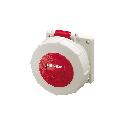 32A4P 6H400V панельна розетка пряма IP67