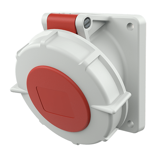 Розетка 32A 5P 6H 400V IP67 панельная Mennekes