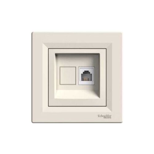 Телефонна розетка RJ11 Asfora (кремовий)