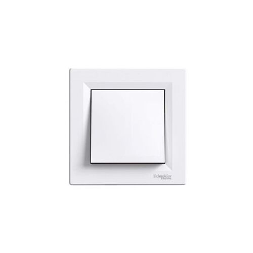 Выключатель одноклавишный Asfora (белый)