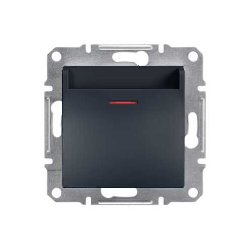Карточный выключатель Asfora Антрацит