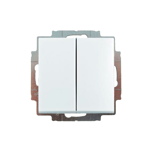 2006/5 UC-94-507 Выключатель 2-клавишный (сх. 5) Basic 55 цвет-белый ABB