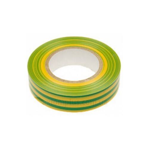 Изолента 013X15 10м  желто-зеленая ДКС