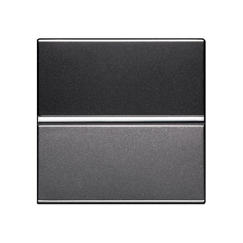 N2204.7 AN Выключатель-кнопка одноклавишный Н/О 2-мод. антрацит Zenit