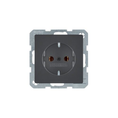 Розетка с з/к 16А/250В антрацит Q.х Berker