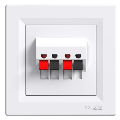 Аудиорозетка білий Asfora