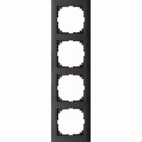 Рамка 4 поста антрацит M-PURE