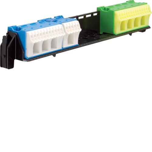 Держатель с  клемами PE/N: 16xN+14xPE / 4xN+4xPE  для 2 рядных