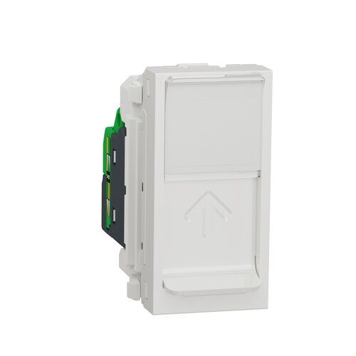 Розетка комп'ютерна RJ45 один кат 6 STP 1м білий Unica New