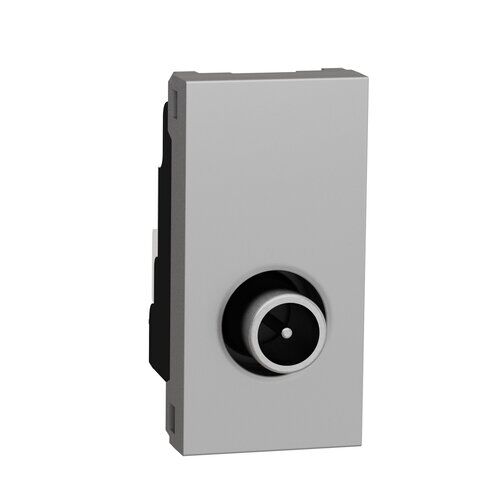 Розетка TV один 1 модуль алюминий Unica New