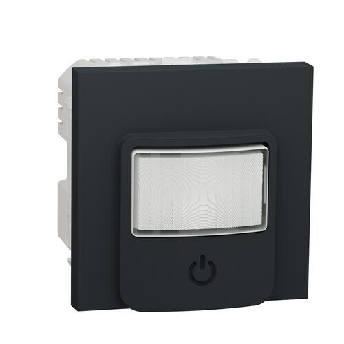 Датчик движения с выключателем 10 A антрацит Unica New SchneiderE
