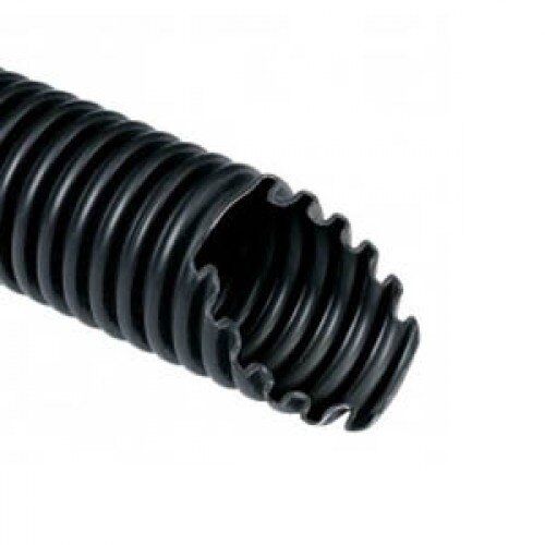 MONOFLEX труба гофровона з протяжкою, 16 мм, стійка до УФ- випромінювання, чорна.