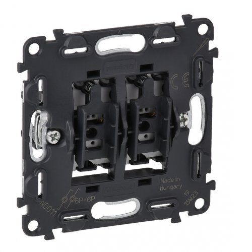 Кнопковий 2-клавишний Вимикач 6А 250В, 1НО/1НЗ Valena IN'MATIC LEGRAND