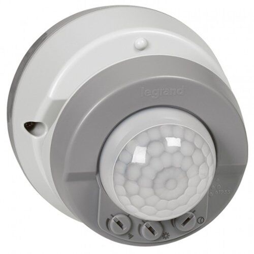Датчик движения PIR ?8 м 360 ° потолочный наружный монтаж IP55 Plexo Серый LEGRAND