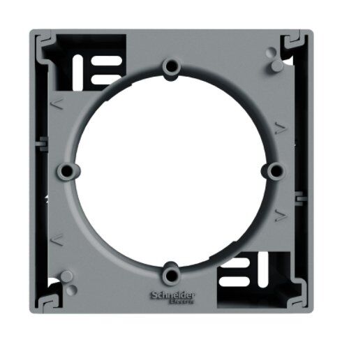 Коробка для зовнішнього монтажу одиночна Сталь Asfora Schneider