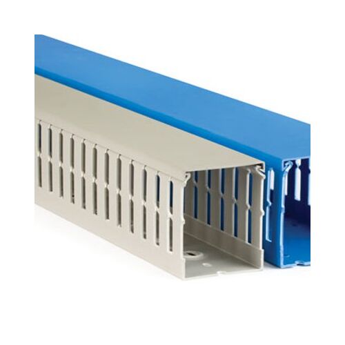 Кабель-канал перфорований короб T1-EF 25x 80 шаг 10мм перф. 4мм L=2м Сірий  QUADRO  ДКС