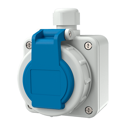 16А 2п+З 230В розетка SCHUKO настінна IP68 фото 4