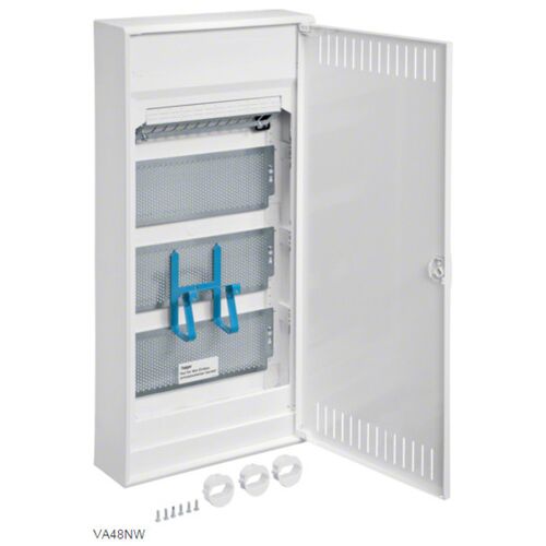 Щит 4-рядний для мультимедіа та зв'язку, з/у з металевими дверями