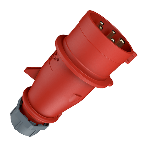 Силовий роз'єм 32A5P 6H400V штекер фазоінвертор AM-TOP IP44 Меннекес