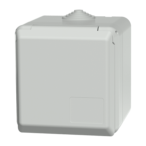 Розетка 16A 3P 6H 230V IP44 настенная для поверхностного монтажа, светло-серая CEPEX Mennekes