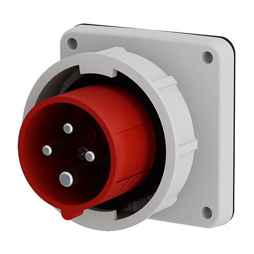 Силовий роз'єм 16A4P 6H400V панельний штекер IP67 Меннекес