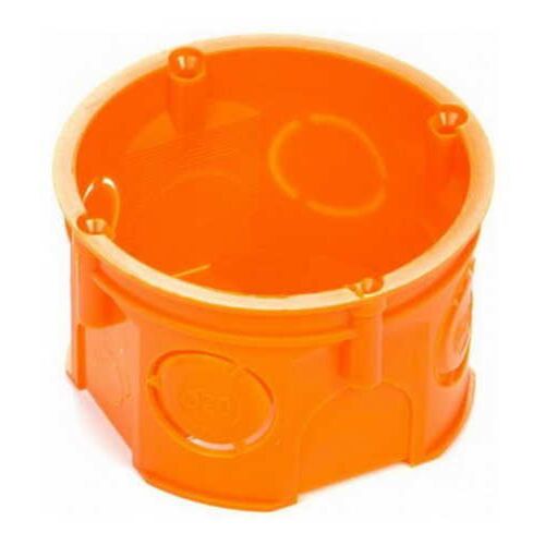 Коробка установочная SMARTBOX одиночная полипропилен 60x41 скрытого монтажа для сплошных стен (кирпич, бетон) Plank Electrotechnic