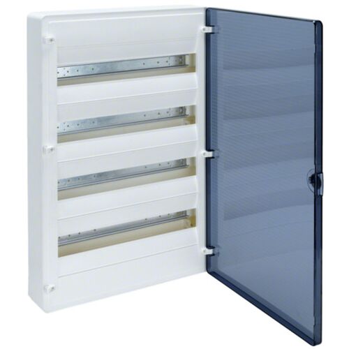 Накладний 72модулів, 4x18 ряда, з/у  прозорими дверима, клемами IP40, Golf,