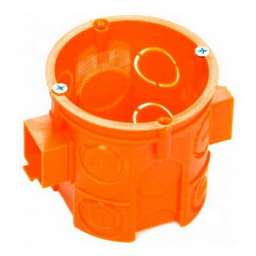 Коробка набірна глибока д/бетону з шурупами SMARTBOX OC60FDs поліпропілен 650°С самозатухаюча