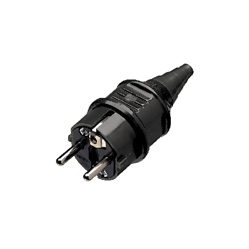 16А 2п+З 230В штекер SCHUKO IP 44 чорний