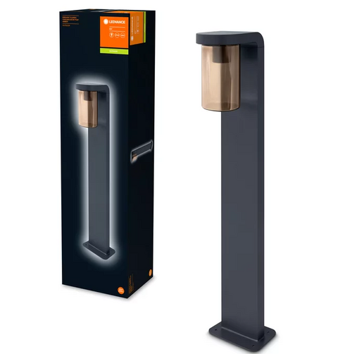 ENDURA Classic Cascade 80cm Post E27 Amber IP44 Светильник парковий Столбик янтарь стекло/алюминий LEDVANCE фото 1