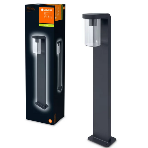 ENDURA Classic Cascade 80cm Post E27 Clear IP44 Светильник парковий Столбик стекло/алюминий LEDVANCE фото 1