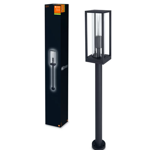 ENDURA Classic FRAME 80CM E27 DG IP44 Светильник парковий Столбик "РАМКА" стекло/алюминий LEDVANCE фото 1