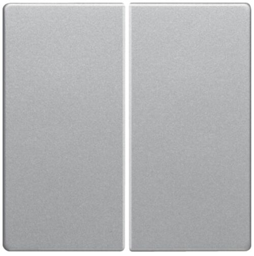 Клавиша 2-х местая Berker алюминий Лакований бархатистый Q.1/Q.3/Q.7/Q.9 Hager 16236084