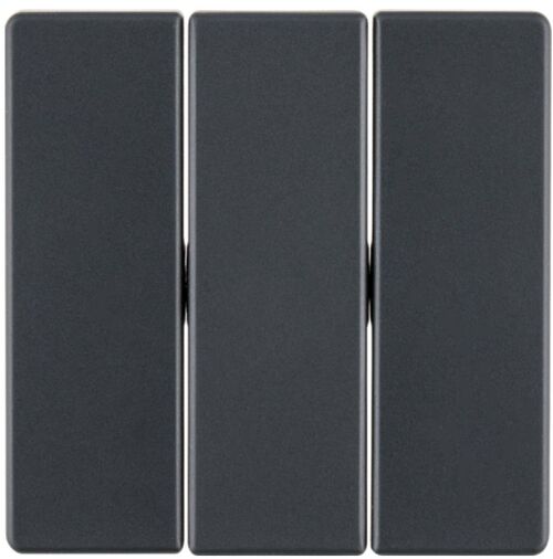 Клавіша 3-а вимикача Berker Q.1/Q.3/Q.7/Q.9, антрацитовий оксамит, лакована Hager 16656086