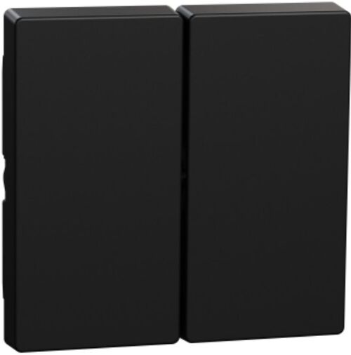 System M Подвійна клавіша для вимикача 2-клавішного Ocean Plastic матовий чорний Schneider Electric Merten Merten MEG3400-0403