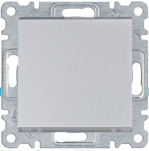 Вимикач 1-полюсний Lumina, срібний, 10АХ/230В Hager WL0012