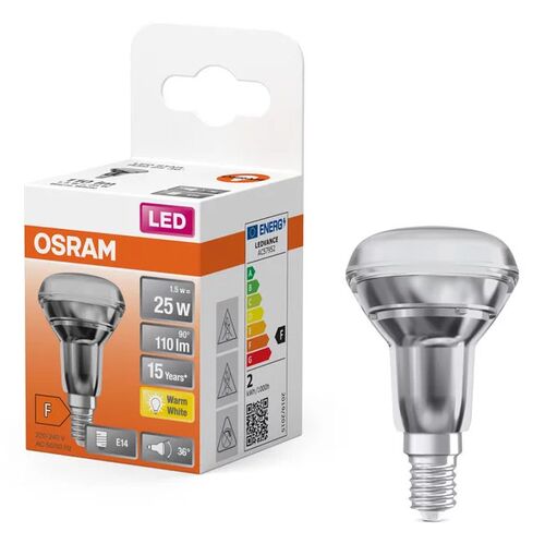 світлодіодна рефлекторна лампа R39 36° 25-1,5W/827 230V E14 LED Star LEDVANCE