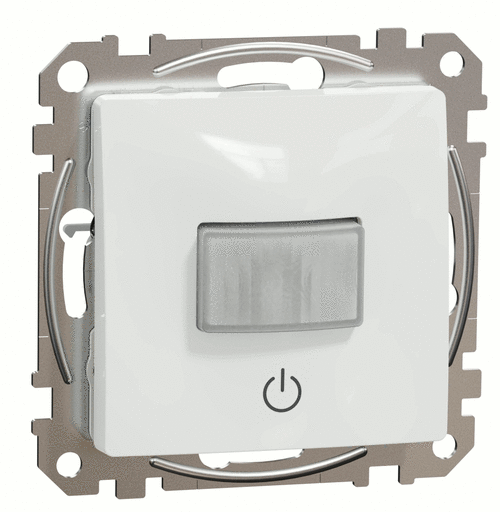 Датчик движения 10А (регул. 1-30хв, 8м, 160гр.), Sedna Design (Белый)