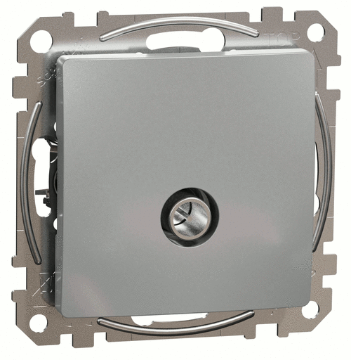 Розетка TV концевая 4dB, Sedna Design (Алюминий)