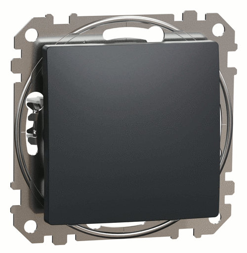 Вимикач перехресний (сх.7), Sedna Design (чорний)