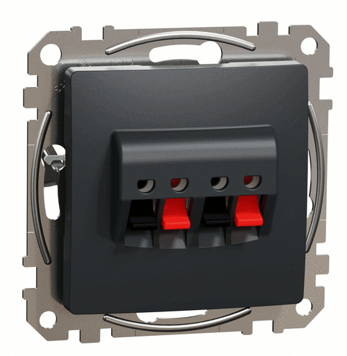 Розетка аудіо, Sedna Design (чорний)