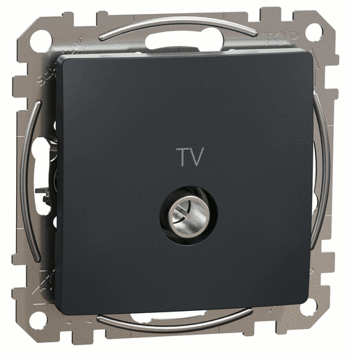 Розетка TV кінцева 4dB, Sedna Design (чорний)