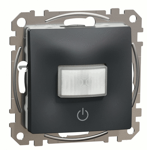 Датчик движения 10А (регул. 1-30хв, 8м, 160гр.), Sedna Design (Черный)