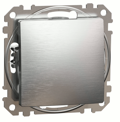 Вимикач 1-кл. (сх.1), Sedna Elements (матовий алюміній)