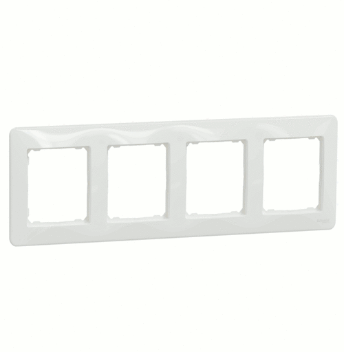 Рамка 4-местная, Sedna Design (Белый)
