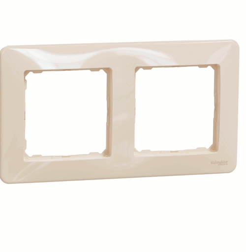 Рамка 2-місна, Sedna Design (бежевий)