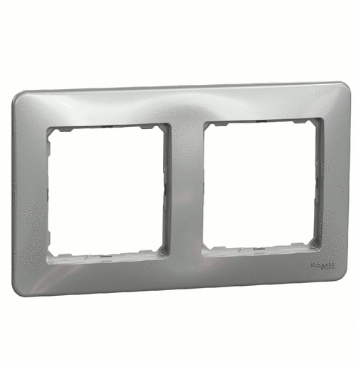 Рамка 2-местная, Sedna Design (Алюминий)