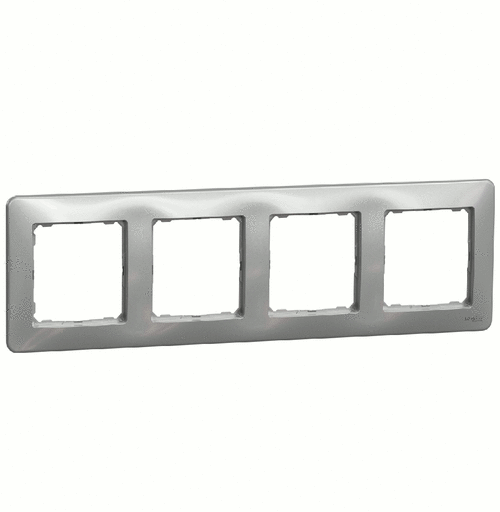 Рамка 4-місна, Sedna Design (алюміній)
